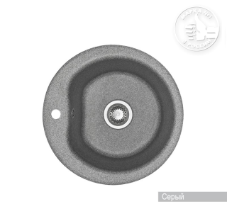 Мойка кухонная Акватон Мида 51 см серый